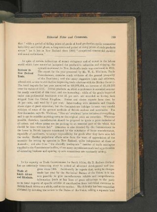 Trade of South Africa and Rhodesia.