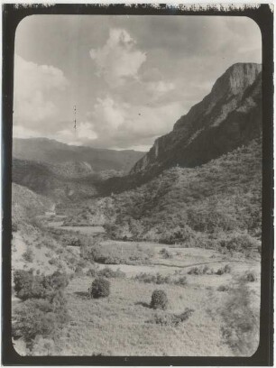 Tal von Cuchilla vor der Einmündung in den Río Grande