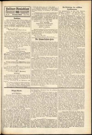 Zweite Ausgabe vom Mittwoch, den 12. Mai 1915.