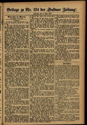 Zweite Ausgabe vom Sonntag, den 03. Juni 1894.