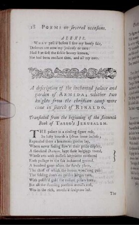 A description of the inchanted palace and garden of Armida ...