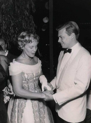 Ufa-Nacht 1955, Maria Schell, Karlheinz Böhm [Internationale Filmfestspiele]