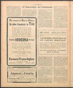 El desprestigio del Parlamento