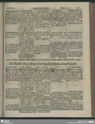 Die Epistel (Send-Brief) des Apostels Pauli an die Galater
