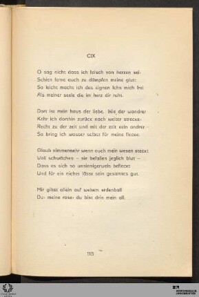 CIX: O sag nicht dass ich falsch von herzen sei
