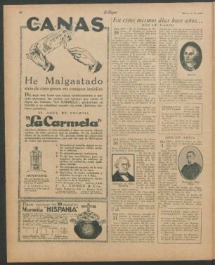 En estos mismos días hace años... [mes de marzo]