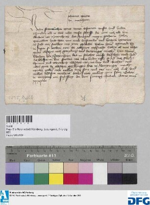 Johannes Graf zu Wertheim schreibt in Angelegenheit des Streites mit Eberhart von Tottenheim an die Stadt Nürnberg.
