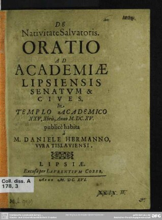 De nativitate Salvatoris oratio