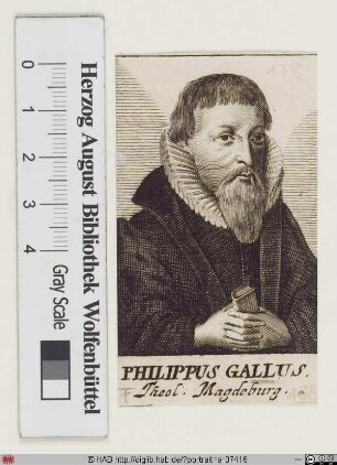 Bildnis Philipp Gallus (eig. Han od. Hahn)