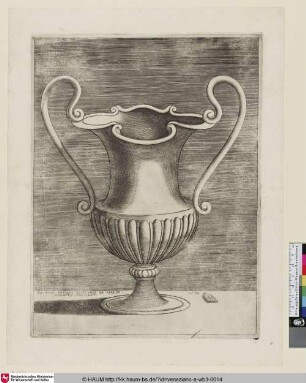 [Antike Vase mit zwei Henkeln]