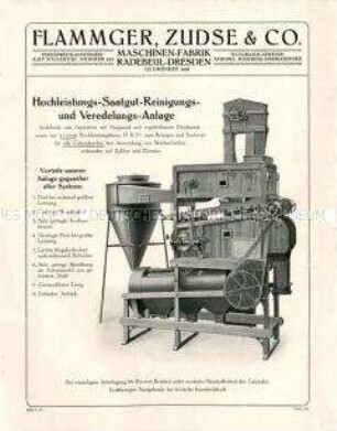 Hochleistungs-Saatgut-Reinigungs- und Veredelungs-Anlage