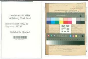 Entnazifizierung Herbert Spitzbarth , geb. 31.12.1914 (Arzt)