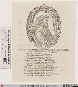 Bildnis Girolamo Cardano (lat. Hieronymus Cardanus)