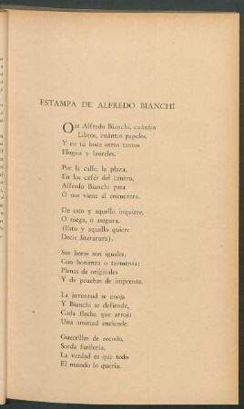 Estampa de Alfredo Bianchi