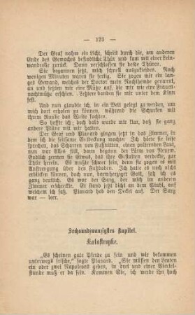 Sechsundzwanzigstes Kapitel. Katastrophe
