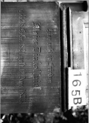Grabstein 165 (Index: 100090949) Maße HxBxT: 200x61x32 cm: Grabstein 165B