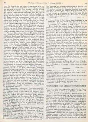 686-688 [Rezension] Bocheński, Joseph M., Grundriß der Logistik
