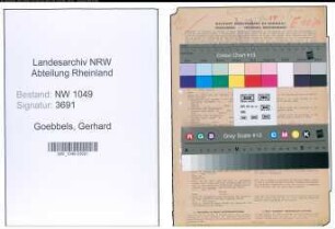 Entnazifizierung Gerhard Goebbels , geb. 05.02.1906 (Steuerhelfer)