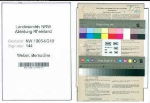 Entnazifizierung Bernadine Weber , geb. 11.09.1906 (Postfacharbeiter)