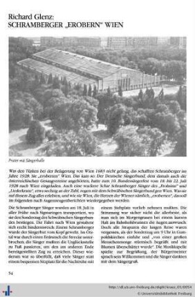 Schramberger „erobern“ Wien.