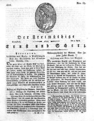 Nro. 68, Sonnabend, den 5. April 1806
