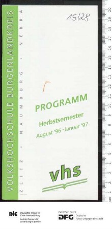 Programm 2. Semester 1996/1997