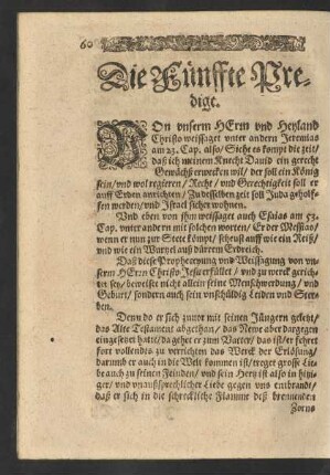 Die Fünffte Predigt.