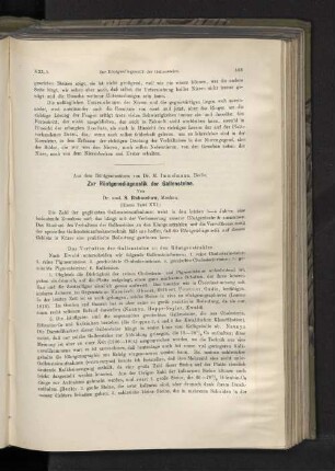 Zur Röntgendiagnostik der Gallensteine.