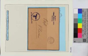 Dienstbrief, Schiffsname/Landeinheit: Stab Marine Flak-Abteilung 216, Feldpostnr. 07730; Frankatur, Mi.-Nr.: [Keine]; Poststempel: Nordseebad Borkum b 21.5.40.-19; Nebenstempel: Feldpost-Nr. 07730 Borkum