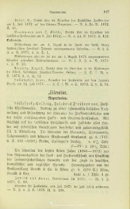 II.2. Literatur. Repertorien