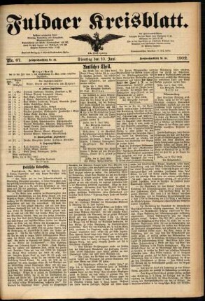 Ausgabe vom Dienstag, den 10. Juni 1902.
