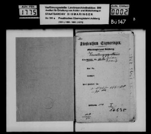 Aushebung der Ersatzmannschaft für die Jahre 1852 - 1854