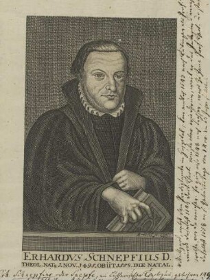 Bildnis des Erhardvs Schnepfius