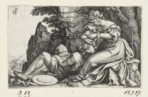 Simson und Delila, Blatt 9 der Folge "Szenen des Alten Testament"