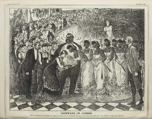 Cetewayo in London. Mrs. Ponsonby de Tompkyns realises her life's ambition at last, and receives royalty and suite in her own house.