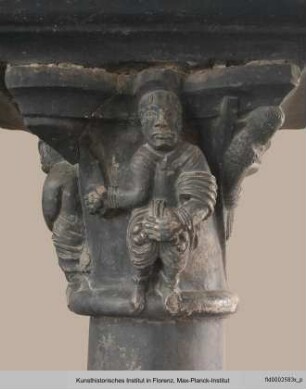 Kapitell mit der Steinigung des Heiligen Stephanus (oder Hiob?) - N7B8