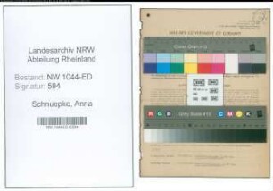 Entnazifizierung Anna Schnuepke , geb. 02.04.1893 (Volksschullehrerin)