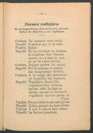 Escena callejera de un napolitano, dos cocheros, un vendedor de diarios y un vigilante