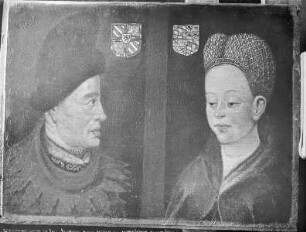 Doppelporträt des Herzogs Johann Ohnefurcht und Margarete von Bayern