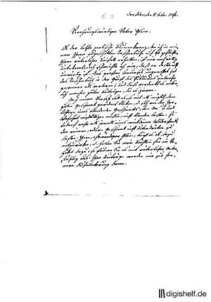 3: Brief von Wilhelm Gottlieb Becker an Johann Wilhelm Ludwig Gleim