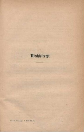 Wechselrecht.