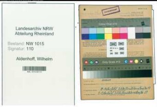 Entnazifizierung Wilhelm Aldenhoff , geb. 24.01.1899 (Spediteur)