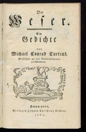Die Weser : Ein Gedichte