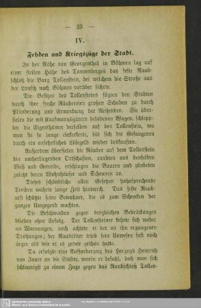 IV. Fehden und Kriegszüge der Stadt