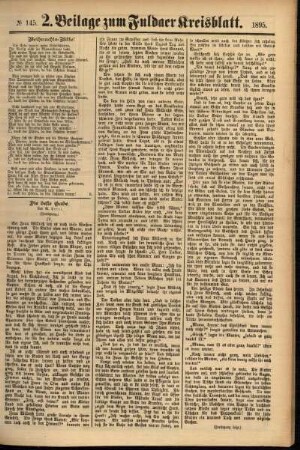 Dritte Ausgabe vom Samstag, den 07. Dezember 1895.