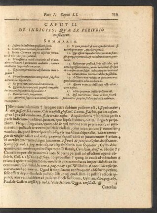 Caput LI. De Indiciis, Quae Ex Periurio nascuntur.