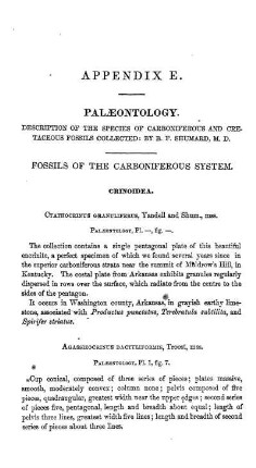 APPENDIX E. PALAEONTOLOGY:
