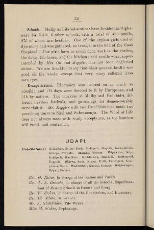 32-34, Udapi (with several out-stations)