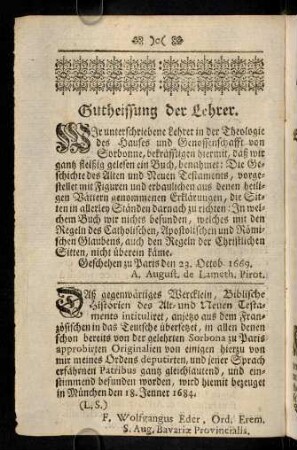 7v-7v, Gutheissung der Lehrer.
