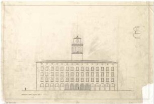 Billing, Hermann; Karlsruhe, (Baden-Württemberg) Ettlinger Tor; Ettlinger Tor, Bebauung Reichspostdirektion - Ansicht
